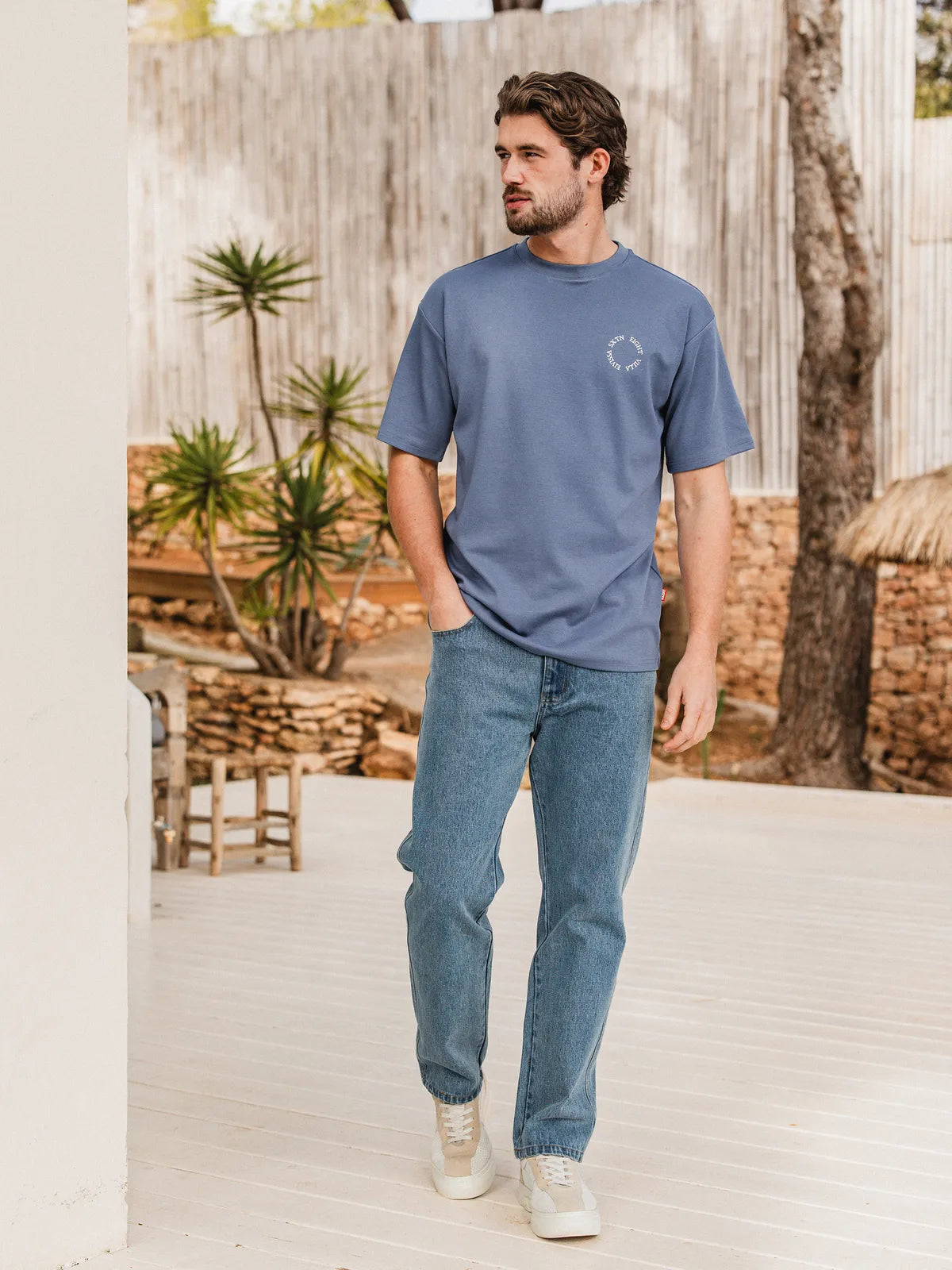 Blue Circle Oversized T-Shirt