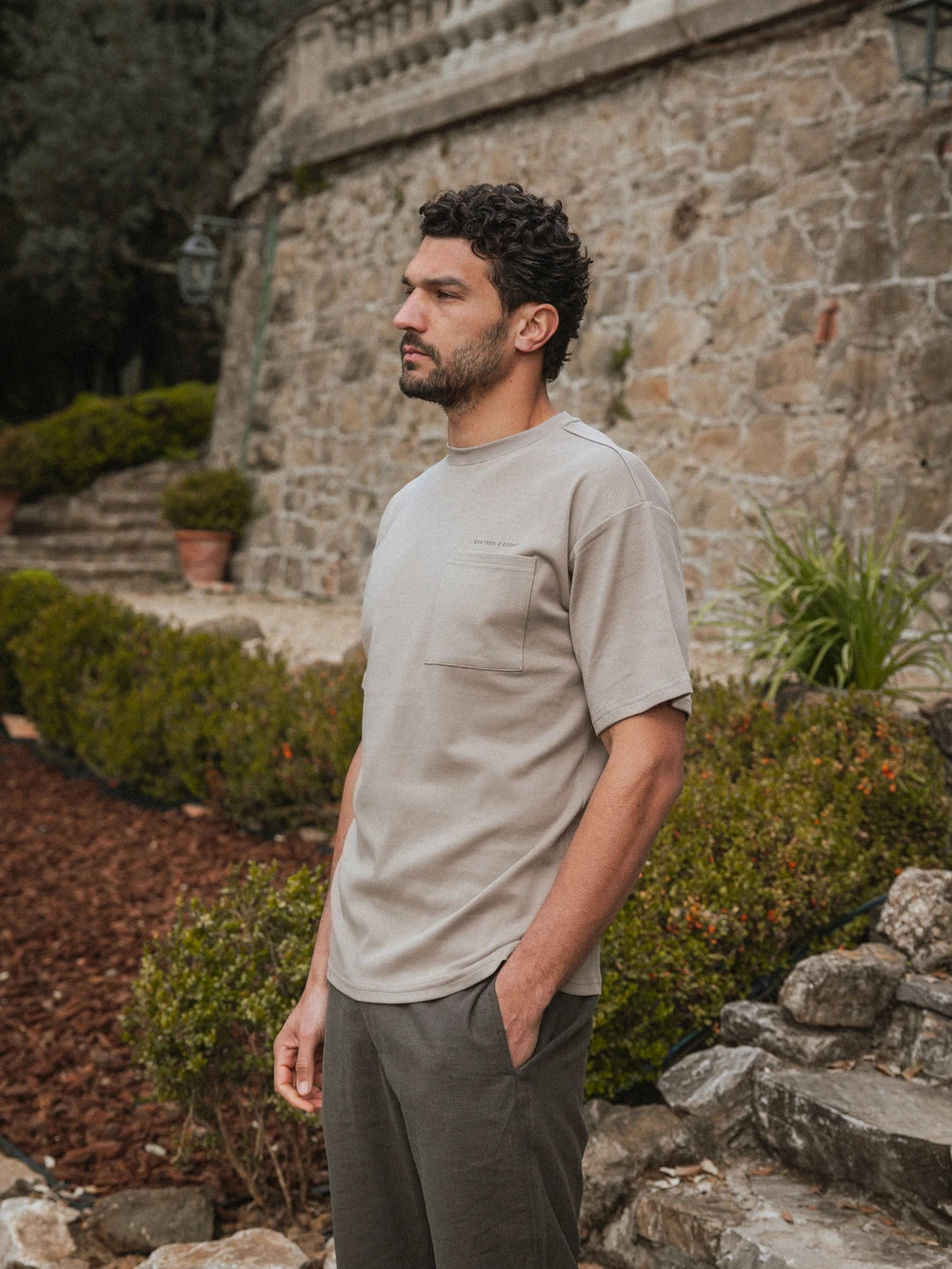 Brown Sangiovese Oversized T-shirt