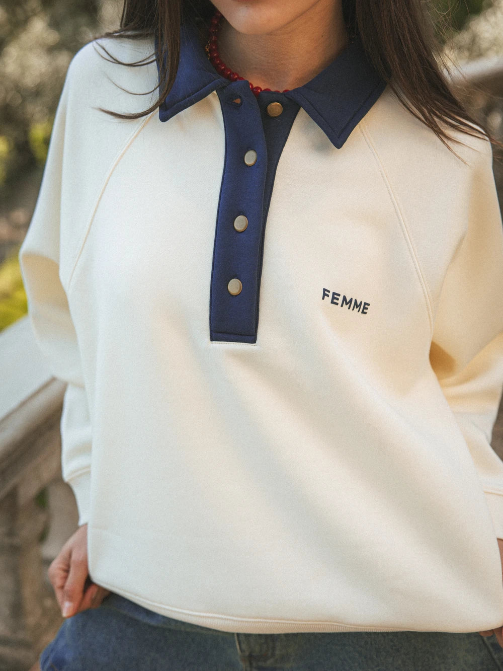 Gelber Damen-Polopullover