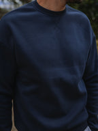 Navy Oversized Basic Sweater