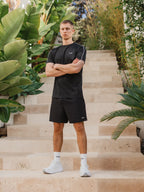 Black Stitched Sport T-shirt