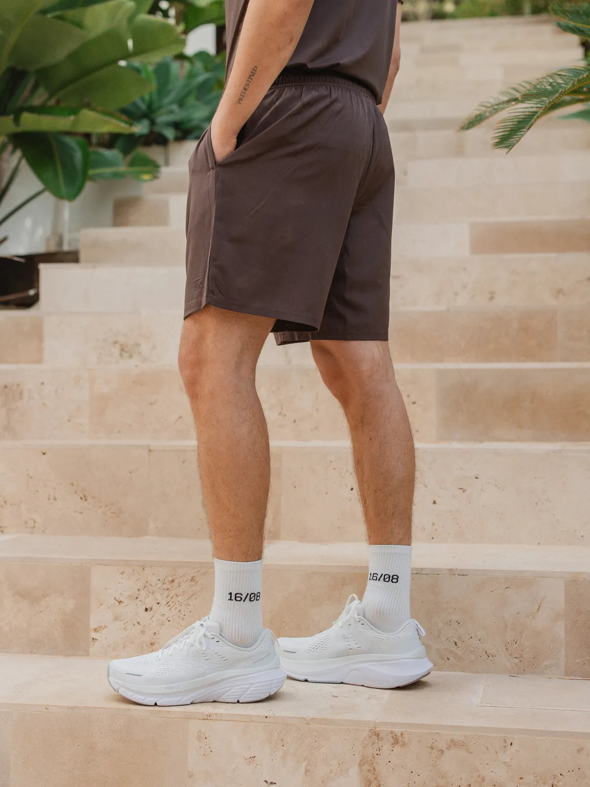 Coffee Brown Basic Sport Short