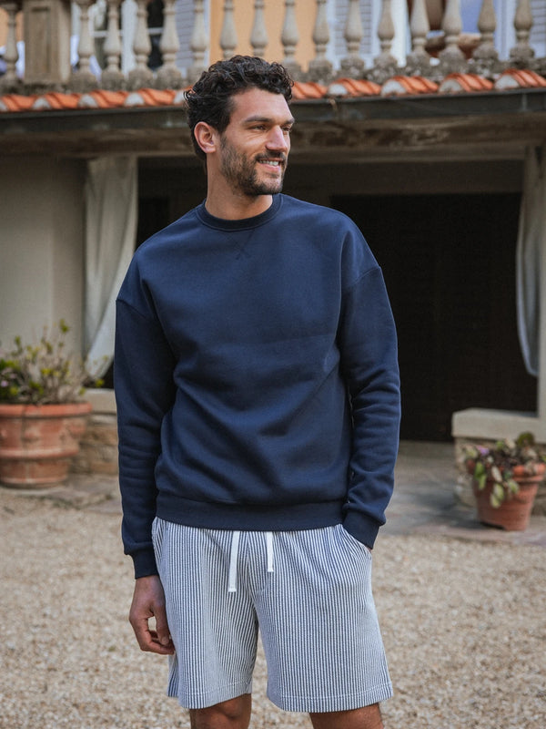 Navy Oversized Basic Sweater