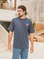 Blue Patch Oversized T-Shirt