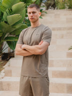 Brown Basic Sport T-shirt