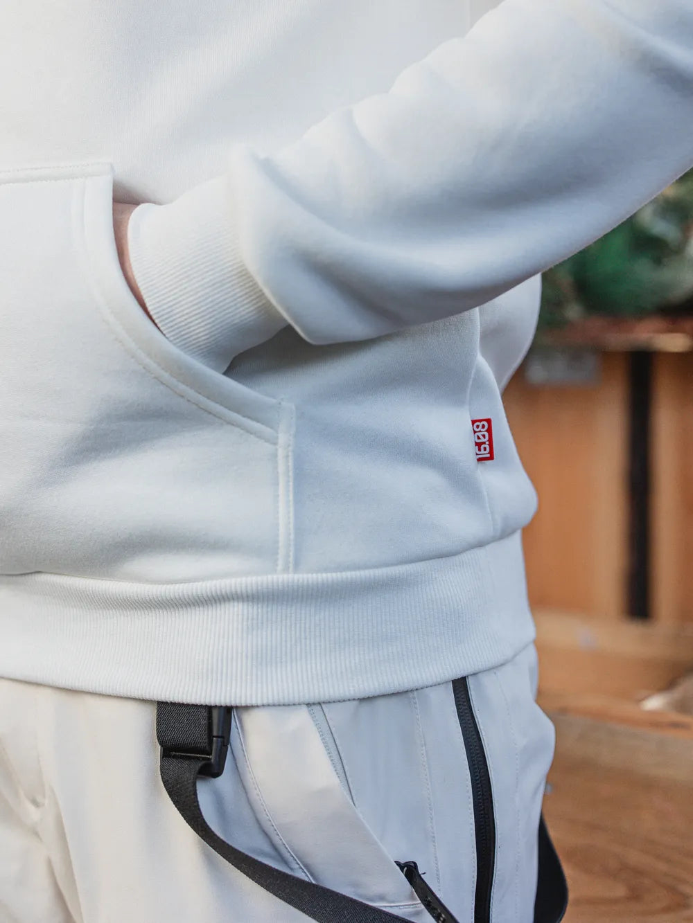 White Oversized Ski Club Hoodie