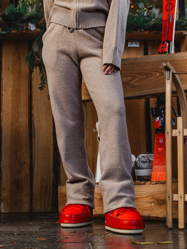 Brown Knitted Pants