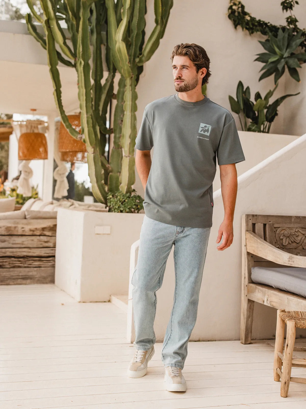 Green Olive Oversized T-Shirt