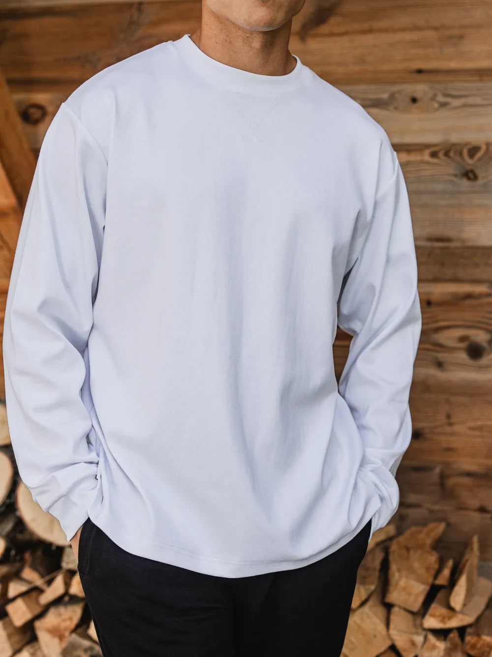 White Oversized Longsleeve