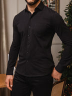 Black Business Pocket Shirt