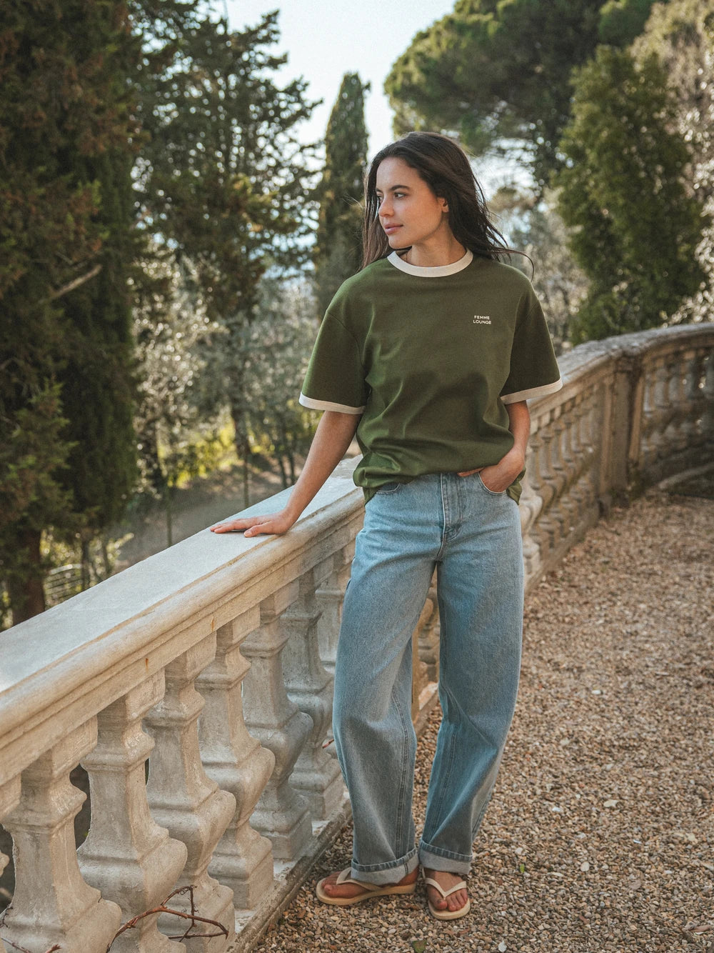 Grünes Damen-T-Shirt