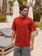 Red Sant Carles Oversized T-Shirt