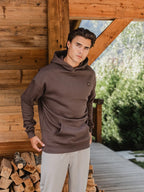 Brown Signature Oversized Hoodie