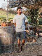 Hellblaues Vendemmia Oversized T-Shirt