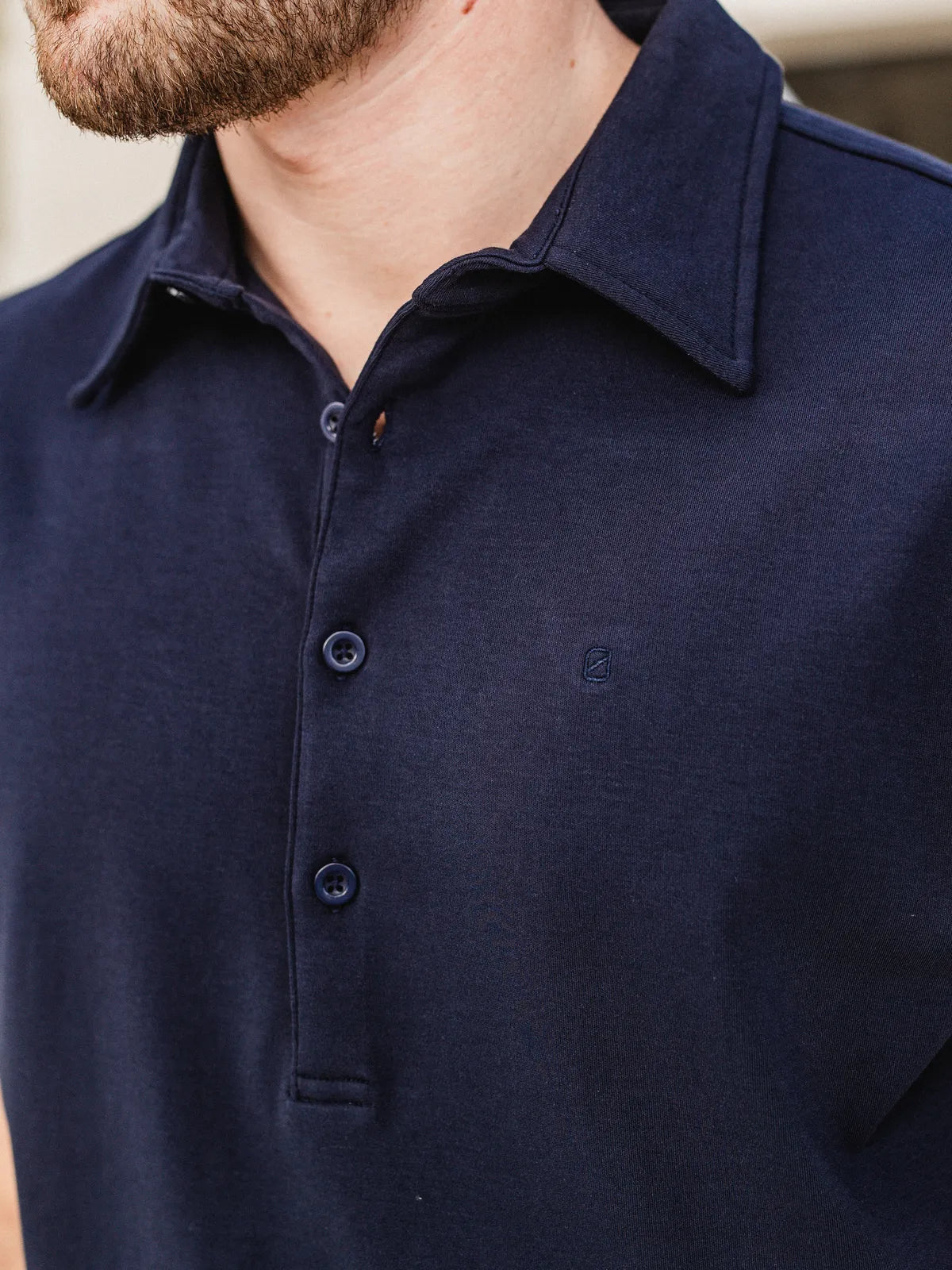 Navy Business Polo