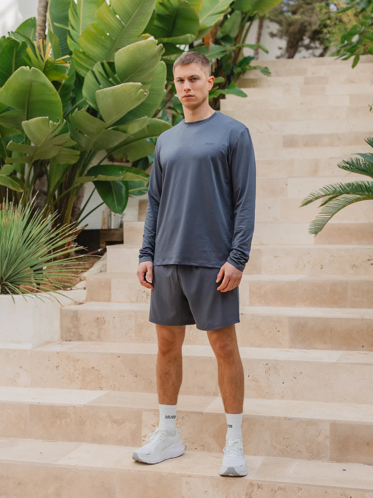 Grayish Blue Sport Longsleeve