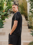 Black Stitched Sport T-shirt