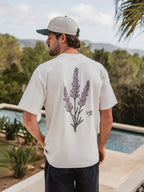 Creme Lavender Oversized T-Shirt