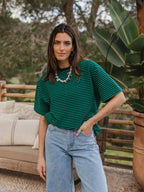 Green Stripe Soft T-shirt