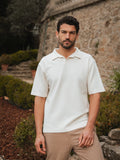 Beige Structure Summer V-Polo