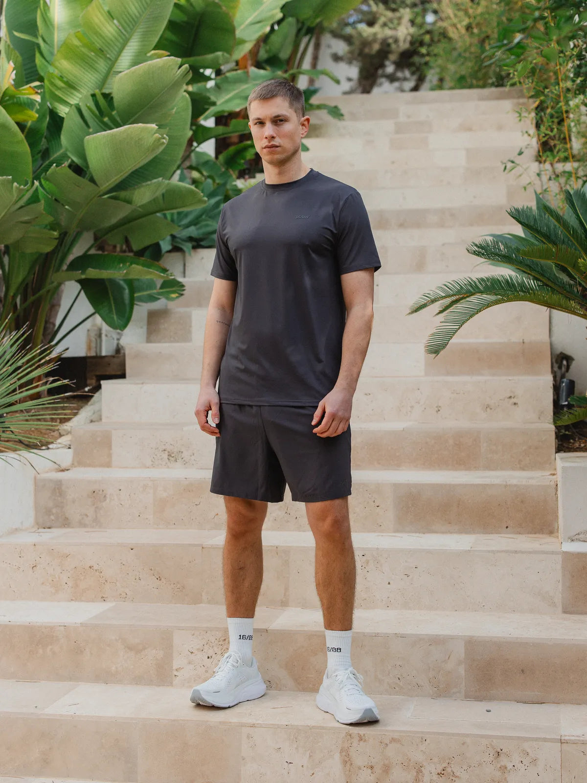 Dark Grey Basic Sport T-shirt