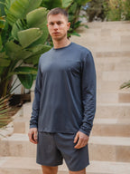 Grayish Blue Sport Longsleeve