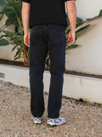 Black Washed Damaged Jeans