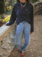 Navy Raglan Long-Sleeve T-shirt
