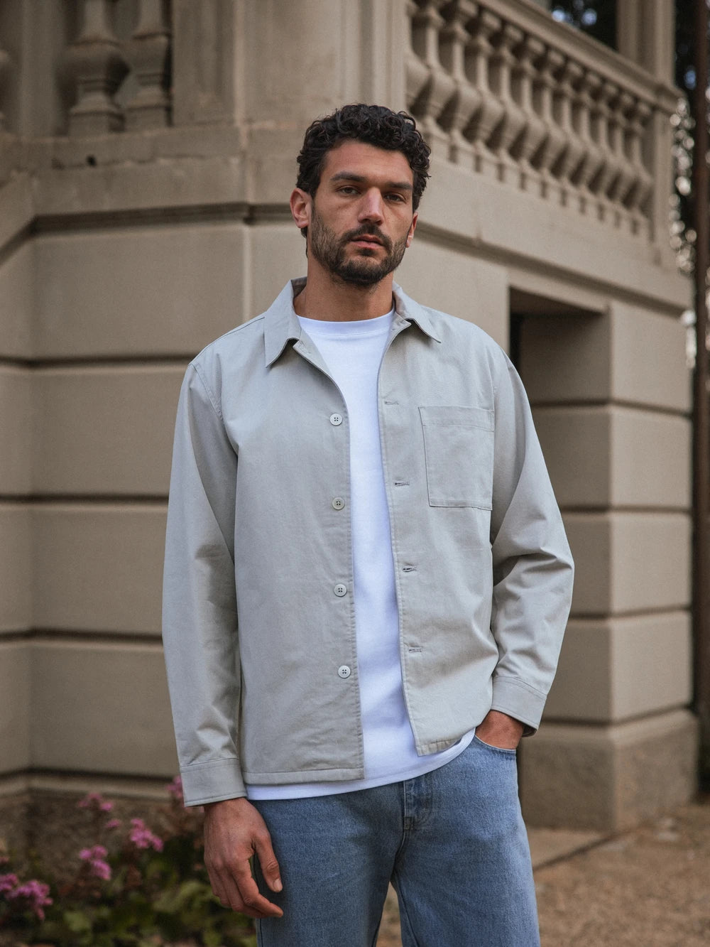 Olive Structured Overshirt