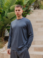 Grayish Blue Sport Longsleeve