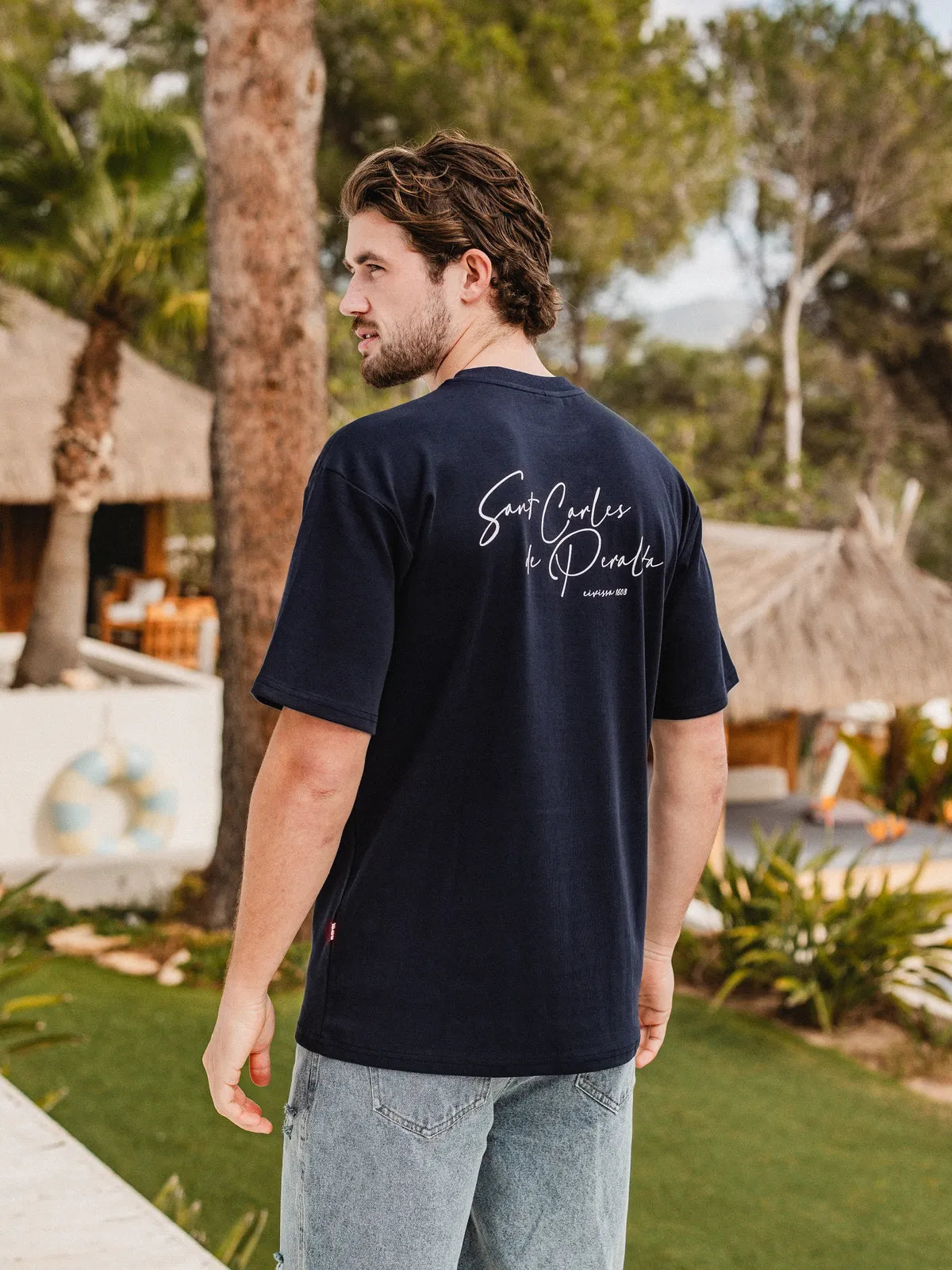 Navy Sant Carles Oversized T-Shirt
