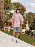 Old Pink Olive Oversized T-Shirt