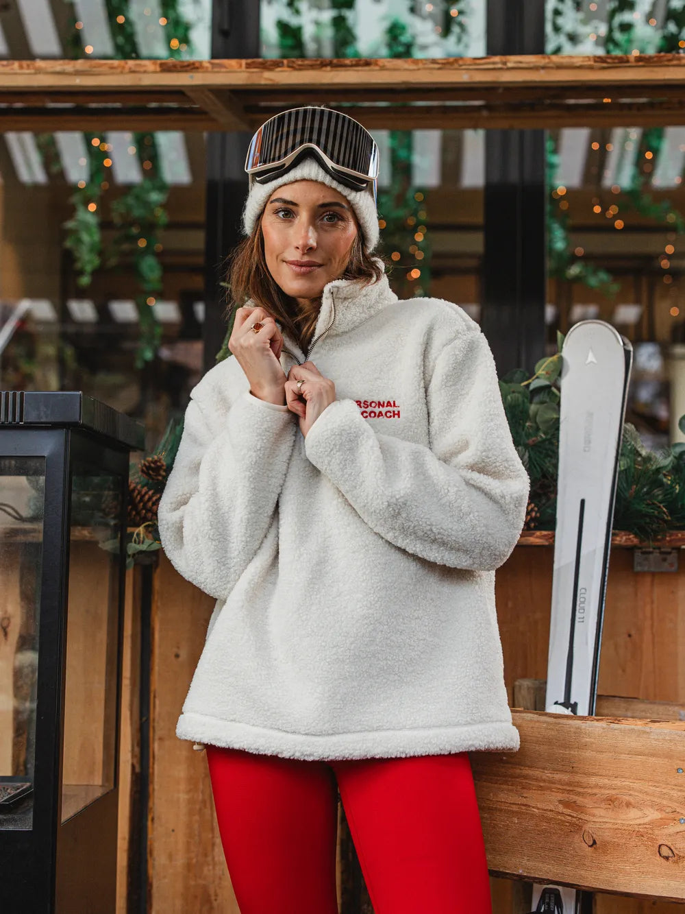 Off White Apres Teddy Half Zip