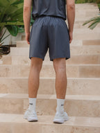 Grayish Blue Basic Sport Short