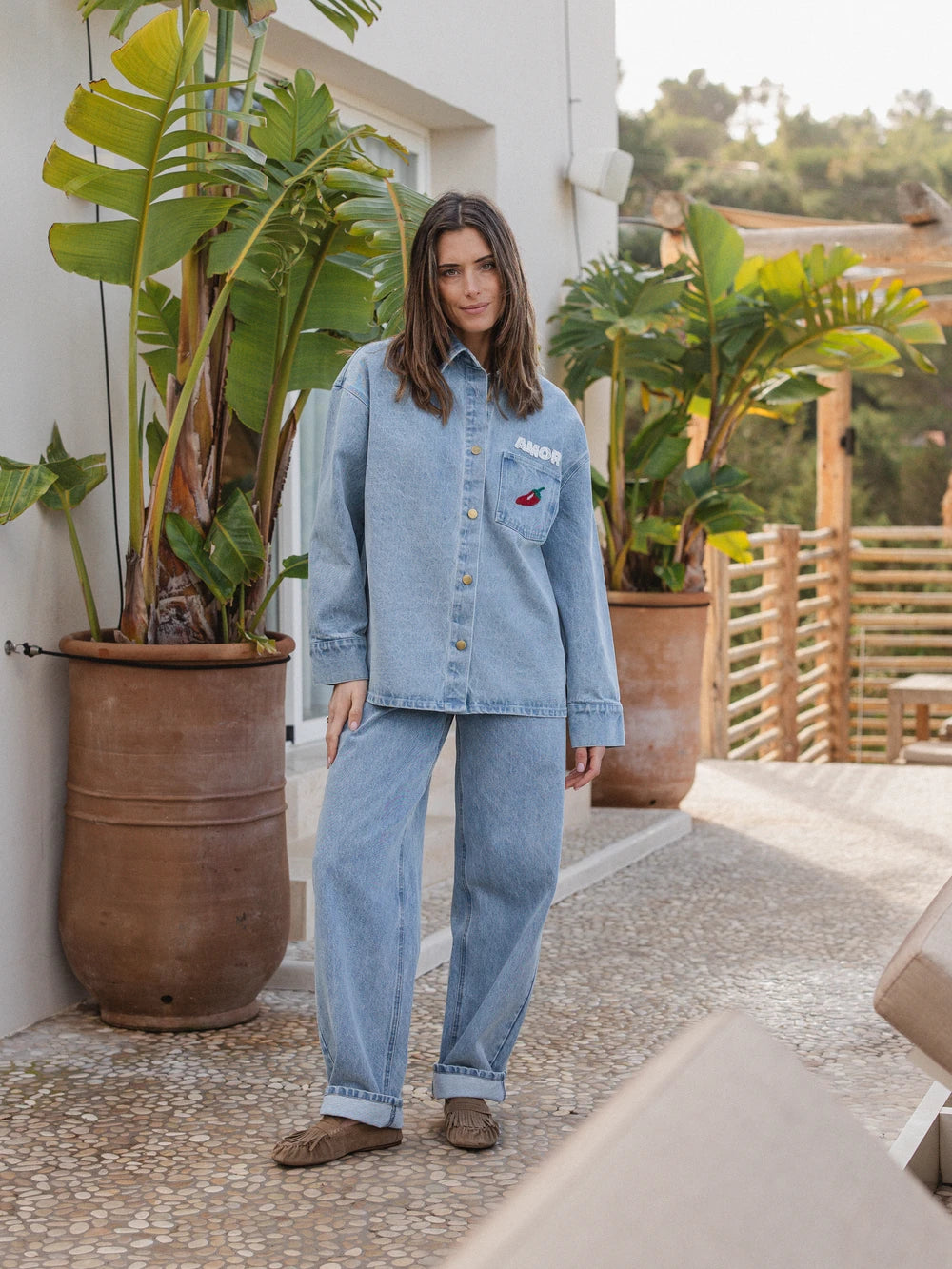 Light Blue Denim Amor Overshirt