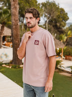 Old Pink Olive Oversized T-Shirt