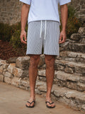 Navy Summer Stripe Short