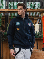 Marineblaue Oversize-Ski-Club-Weste