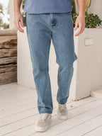 Classic Washed Denim Jeans