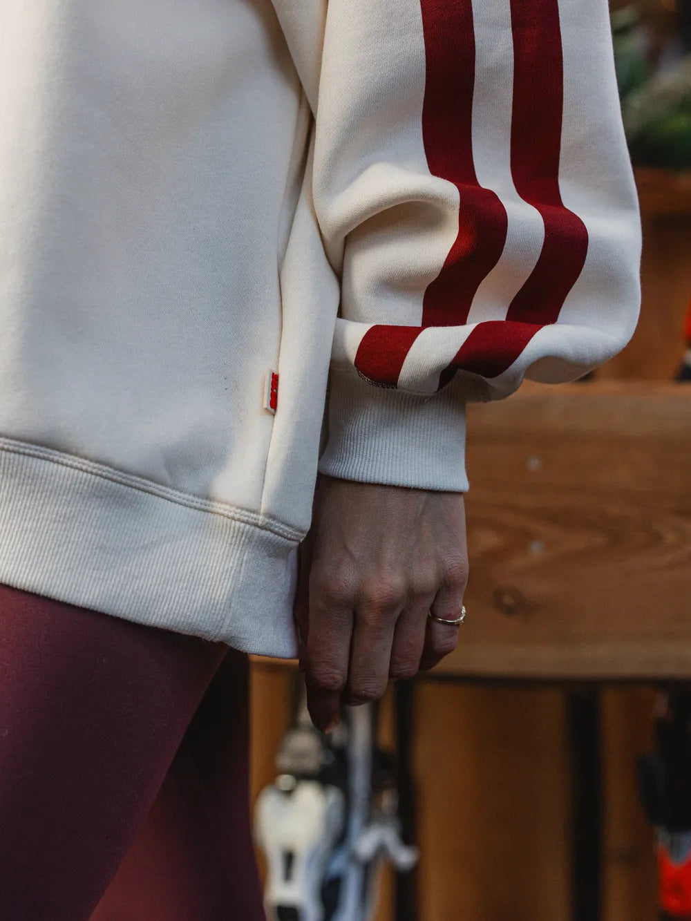 Off White Ski Coach Oversized Sweater