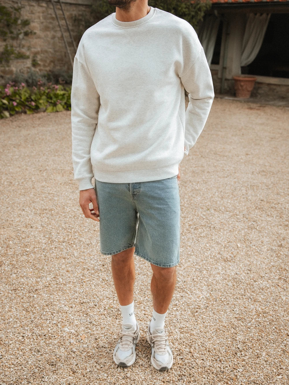 Grey Oversized Basic Sweater