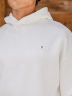 White Signature Oversized Hoodie