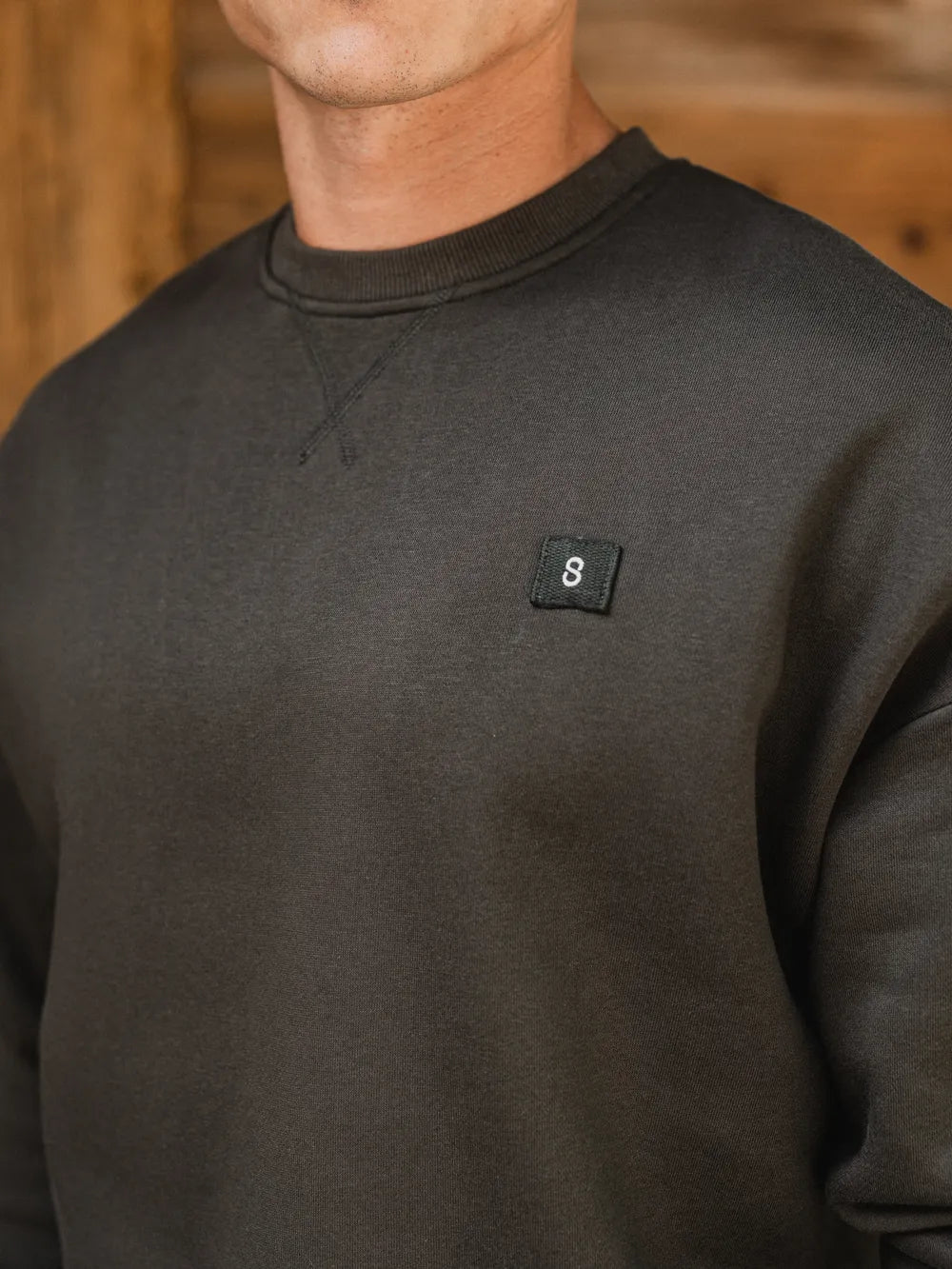 Green Signature Oversized Sweater