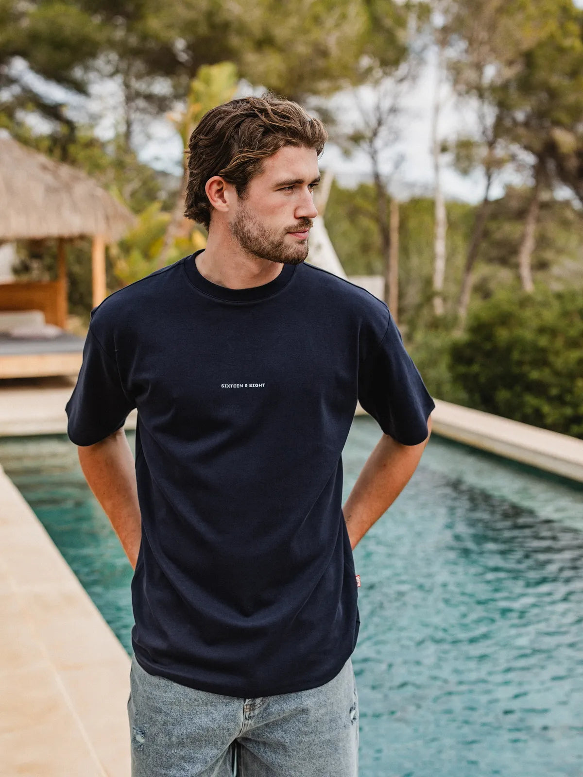 Navy Sant Carles Oversized T-Shirt