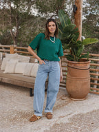 Green Stripe Soft T-shirt