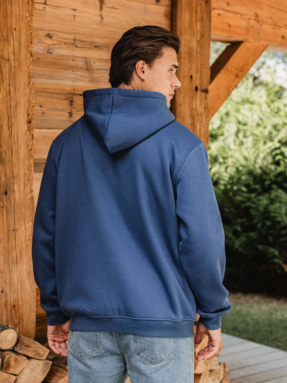 Blue Basic Oversized Vest