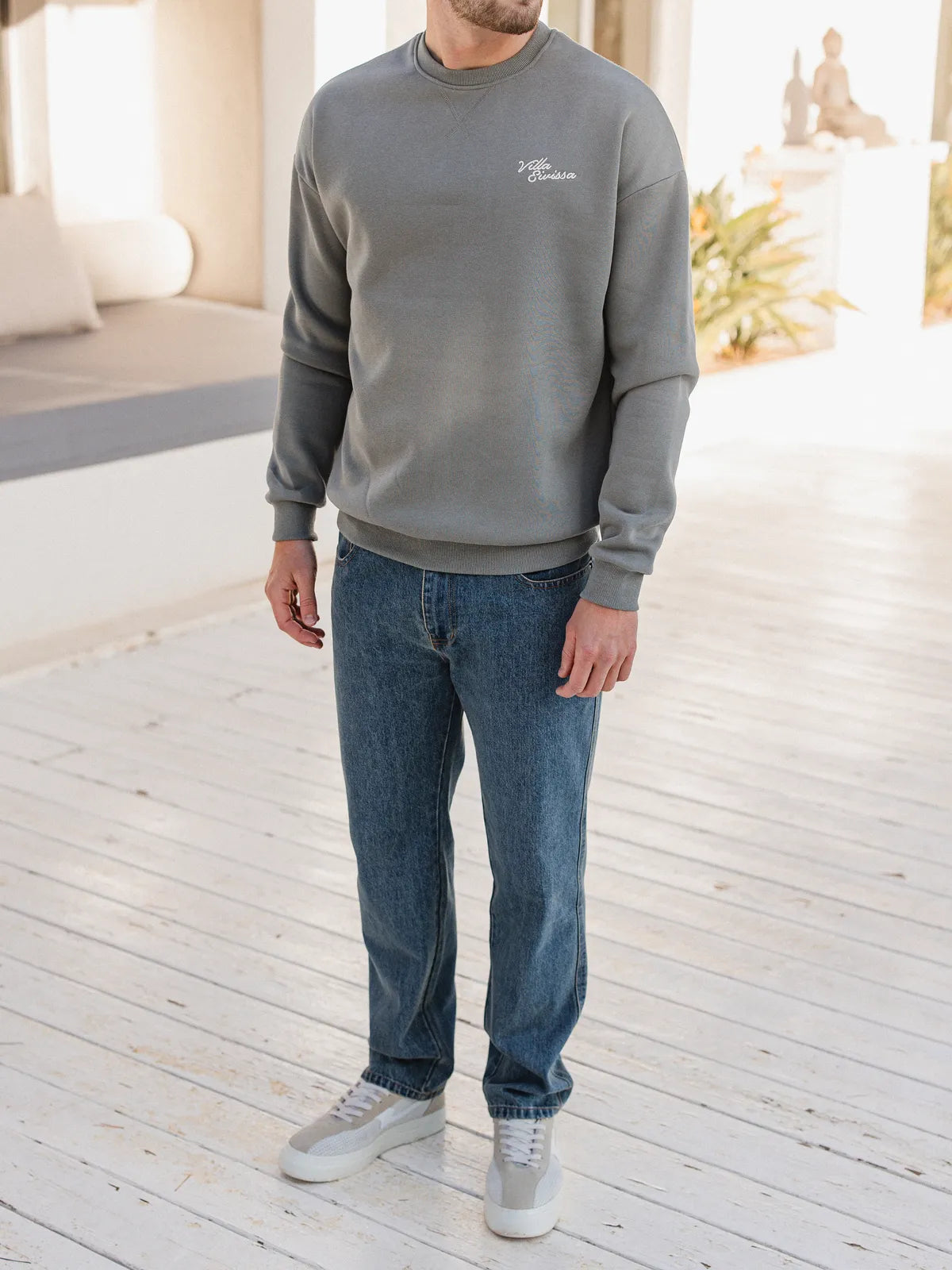 Olive Eivissa Oversized sweater