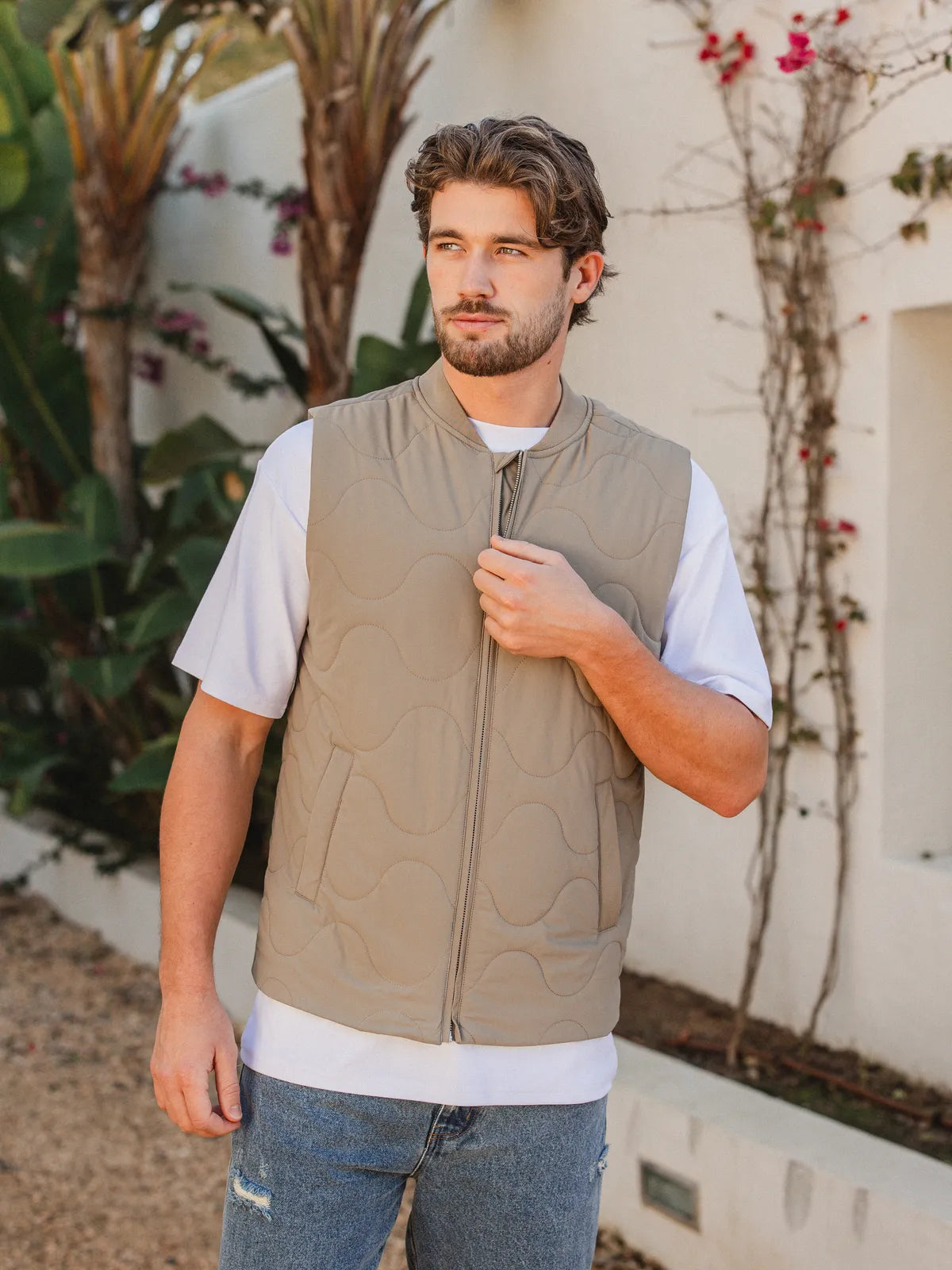 Khaki Stitch Bodywarmer