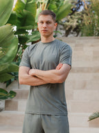 Olive Stitched Sport T-shirt