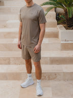 Brown Basic Sport T-shirt